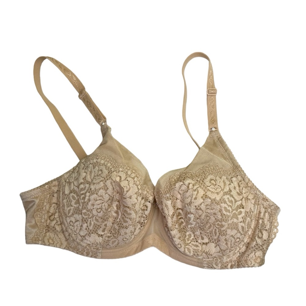 Wacoal NEW Lace Crystals Underwire Support Push Up Bra Import HK B80 36 A Beige